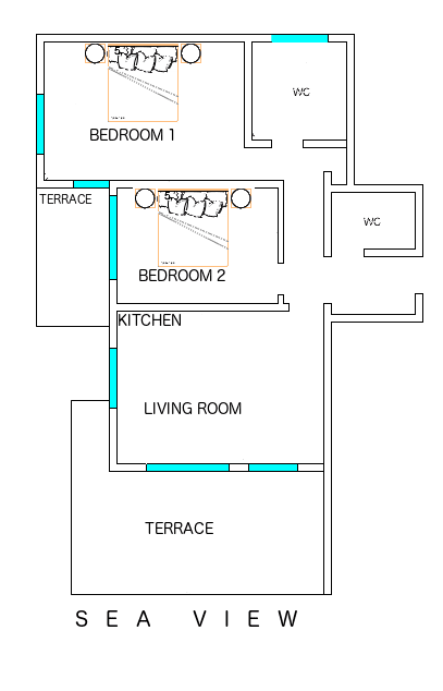Waterfront apartments in Dobra Voda-Bar — Montenegro