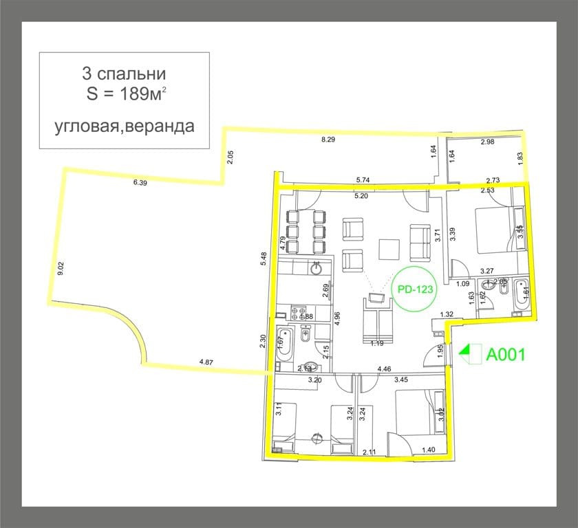 Apartment Lux Class in Becici-3 Bedrooms — Montenegro