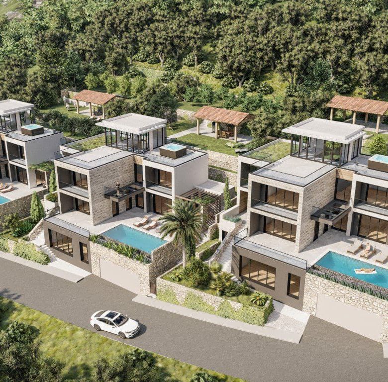 Luxusvillen in der Gegend von Budva zu verkaufen — Montenegro