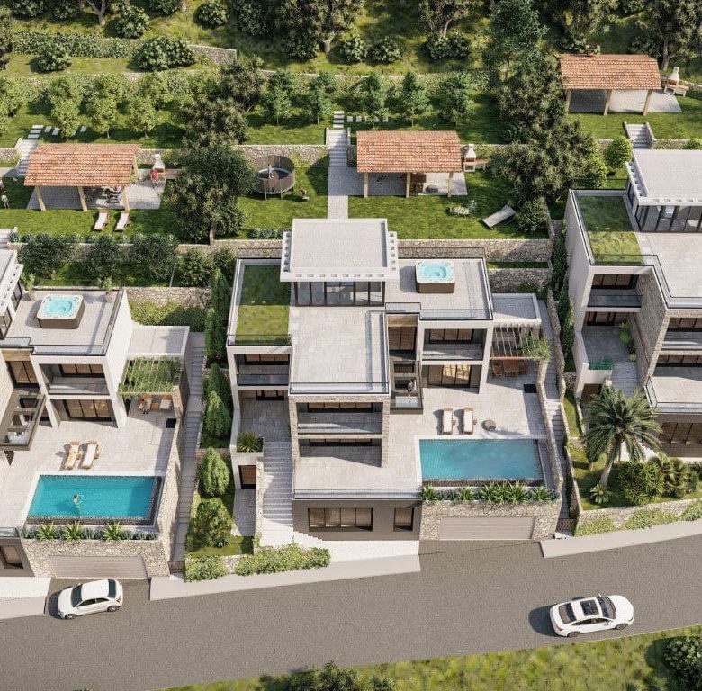 Luxusvillen in der Gegend von Budva zu verkaufen — Montenegro