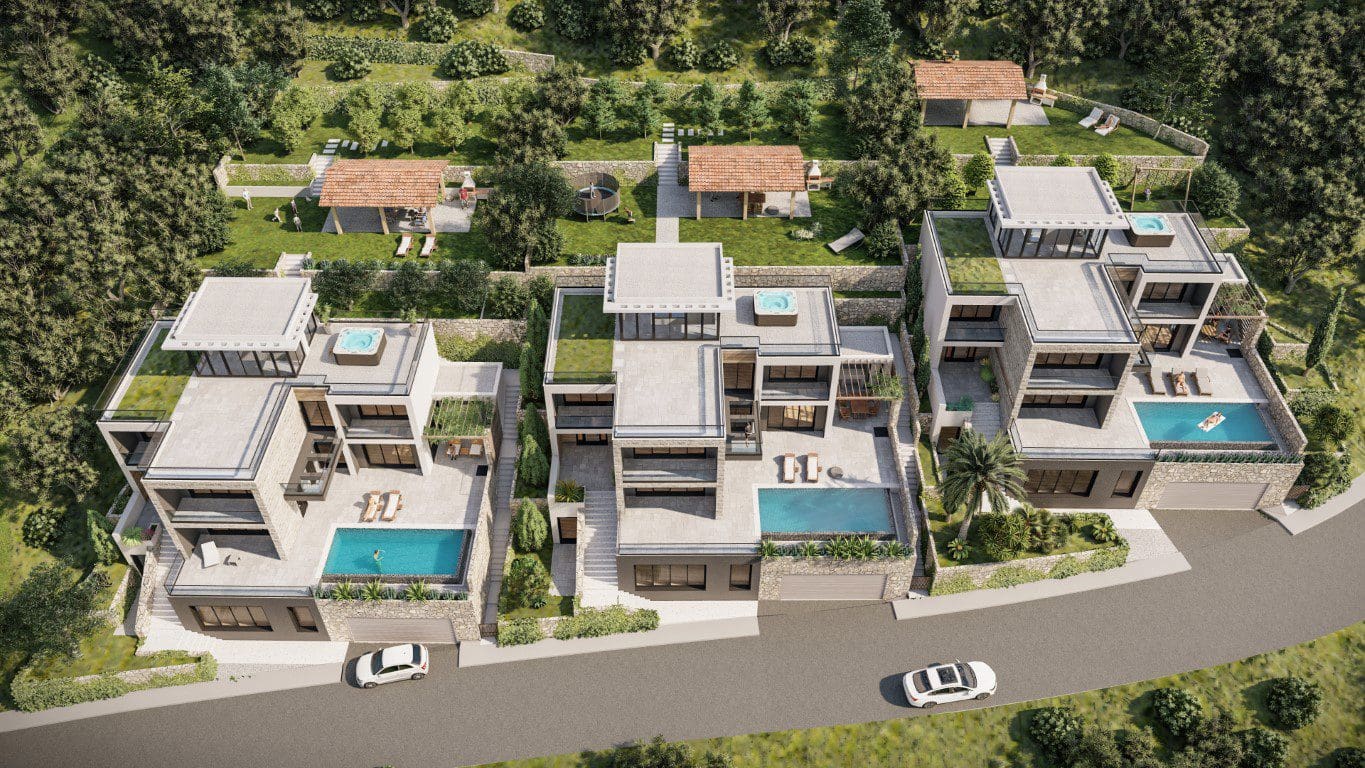 Luxusvillen in der Gegend von Budva zu verkaufen — Montenegro