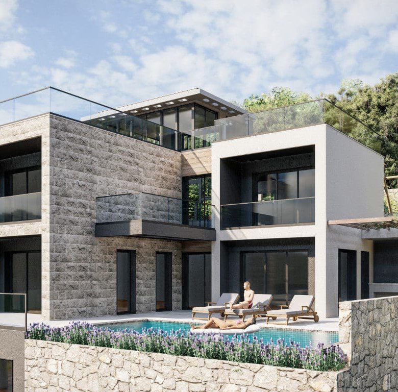 Luxusvillen in der Gegend von Budva zu verkaufen — Montenegro