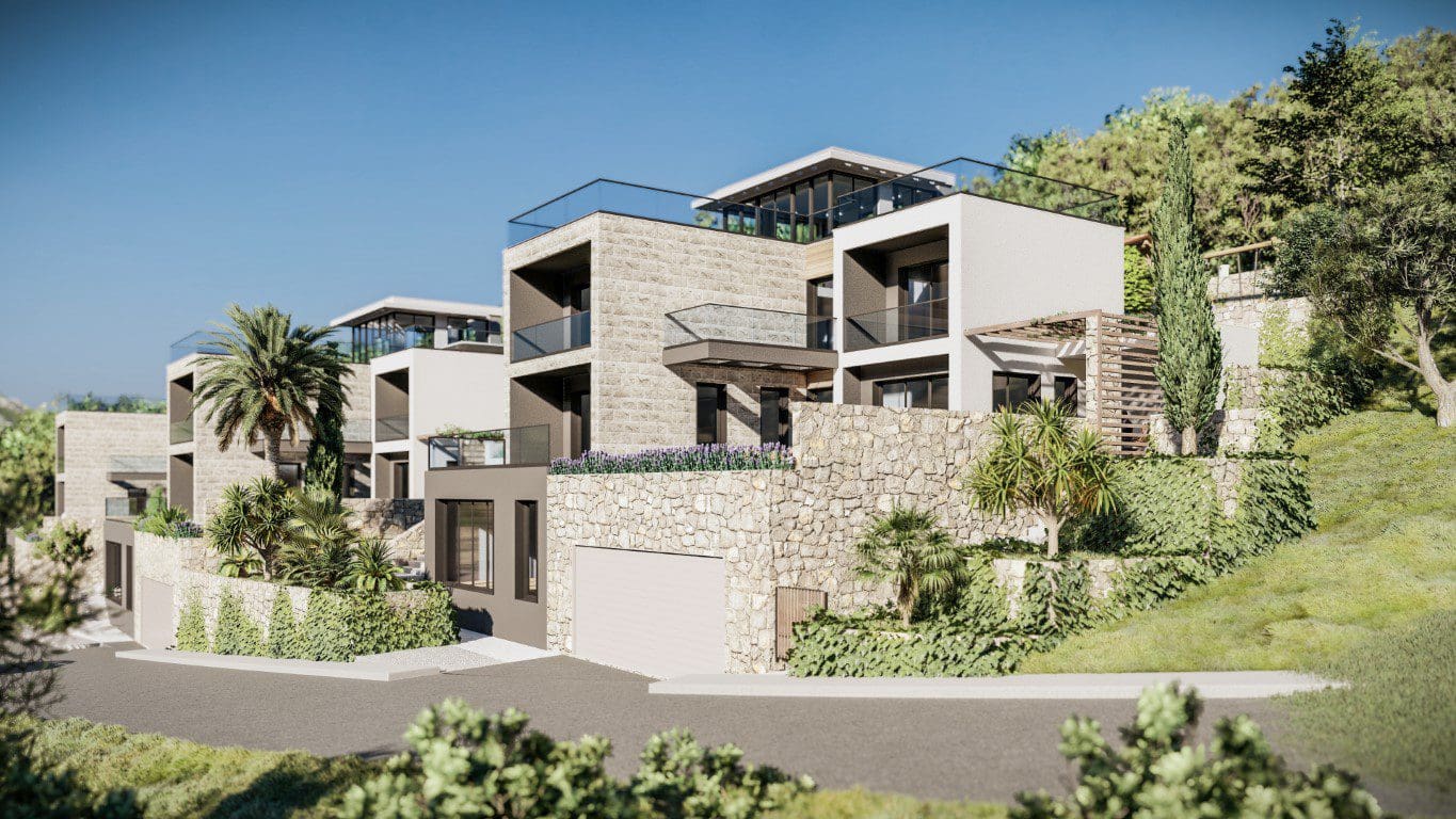 Luxusvillen in der Gegend von Budva zu verkaufen — Montenegro