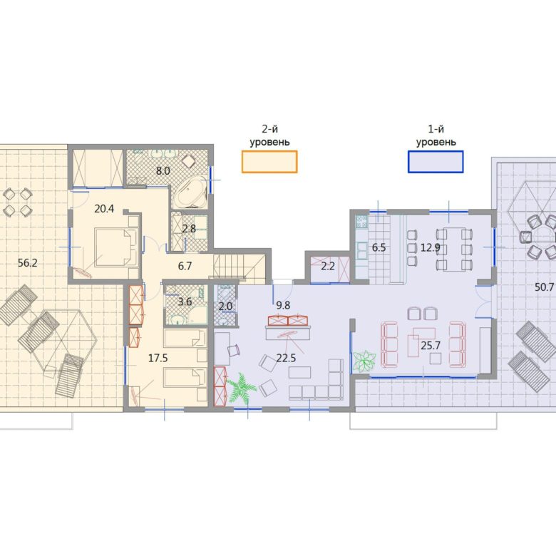Penthouse mit herrlichem Meerblick in Becici — Montenegro