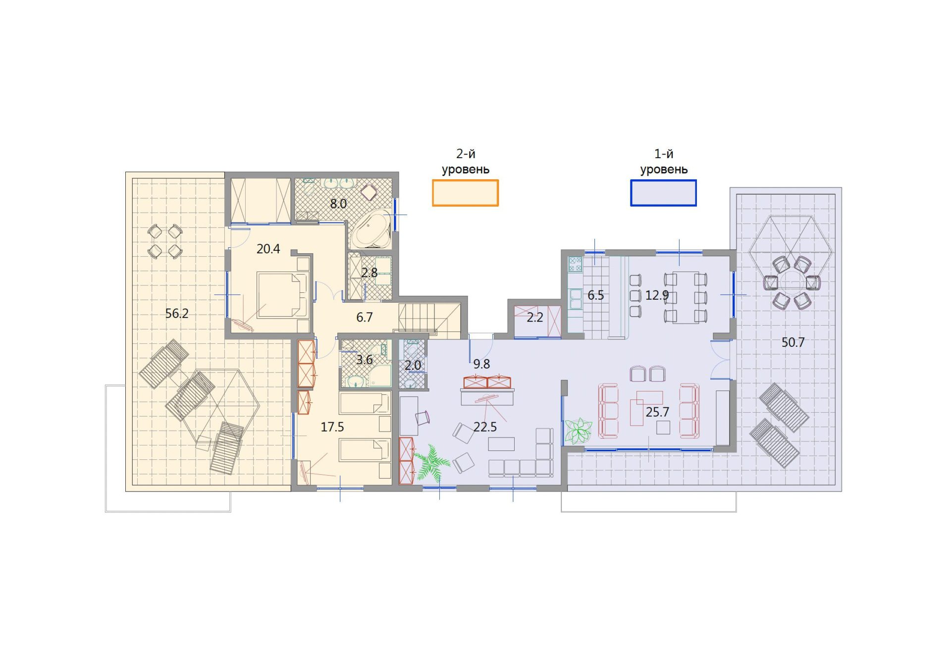 Penthouse mit herrlichem Meerblick in Becici — Montenegro