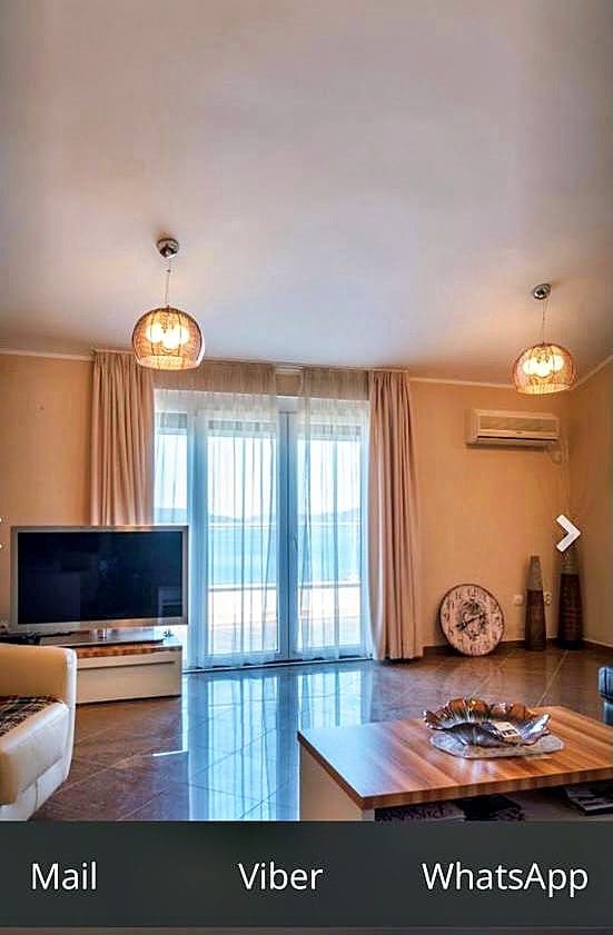 Pržno'da Deniz Manzaralı, Ferah ve Lüks Bir Dubleks Daire — Karadağ
