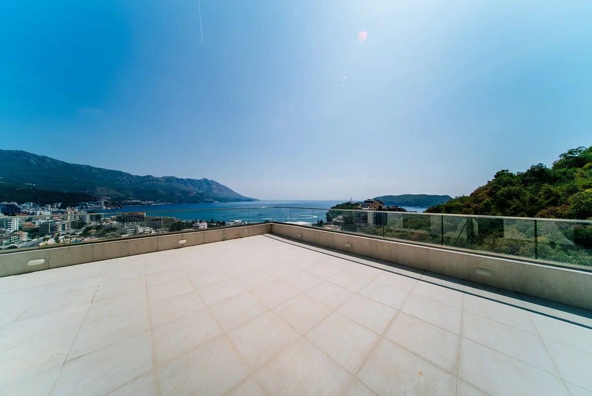 Luxury Penthouse with Panoramic Sea Views in Budva-Becici — Montenegro