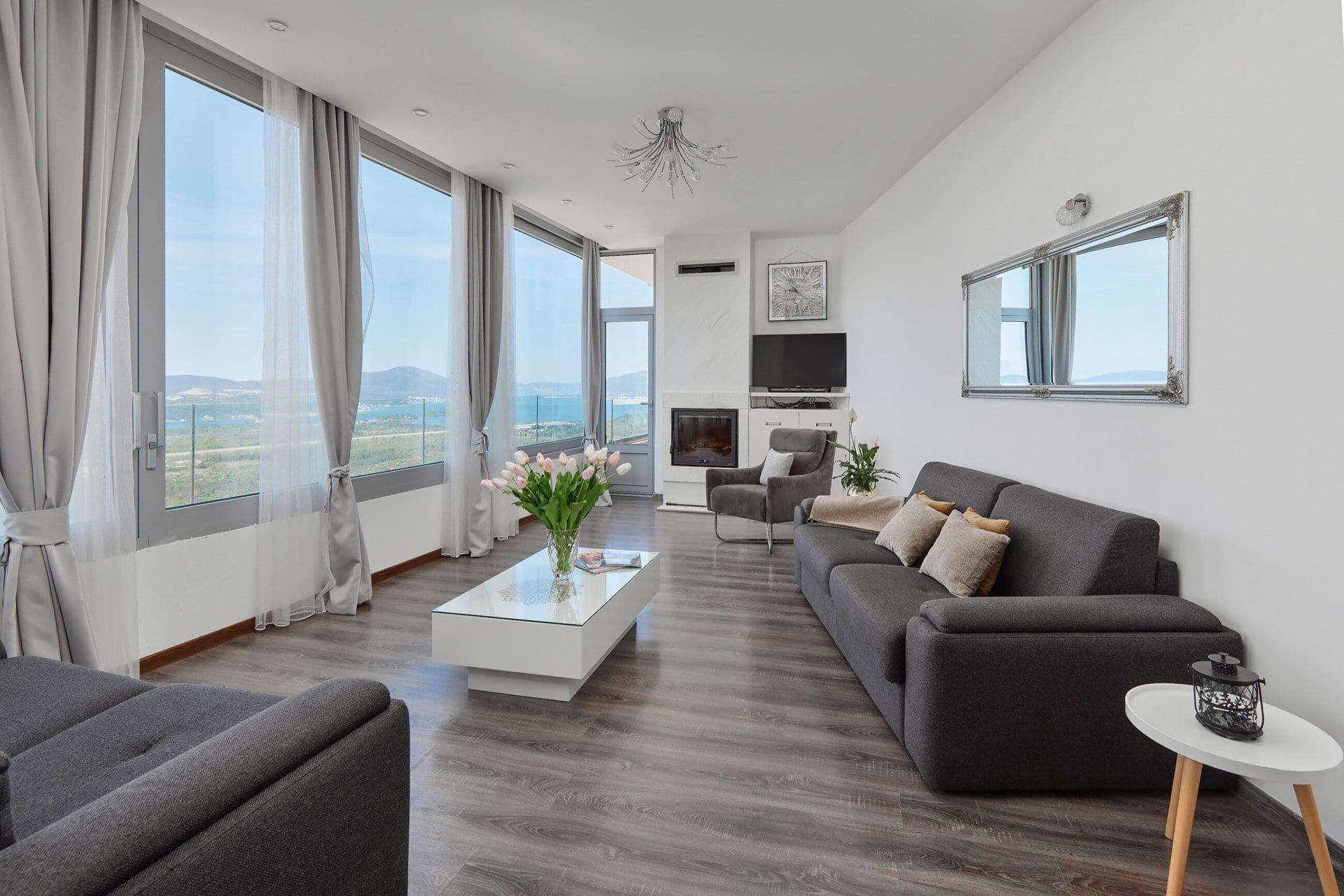 Luxurious Villa with Panoramic Views in Tivat — Montenegro