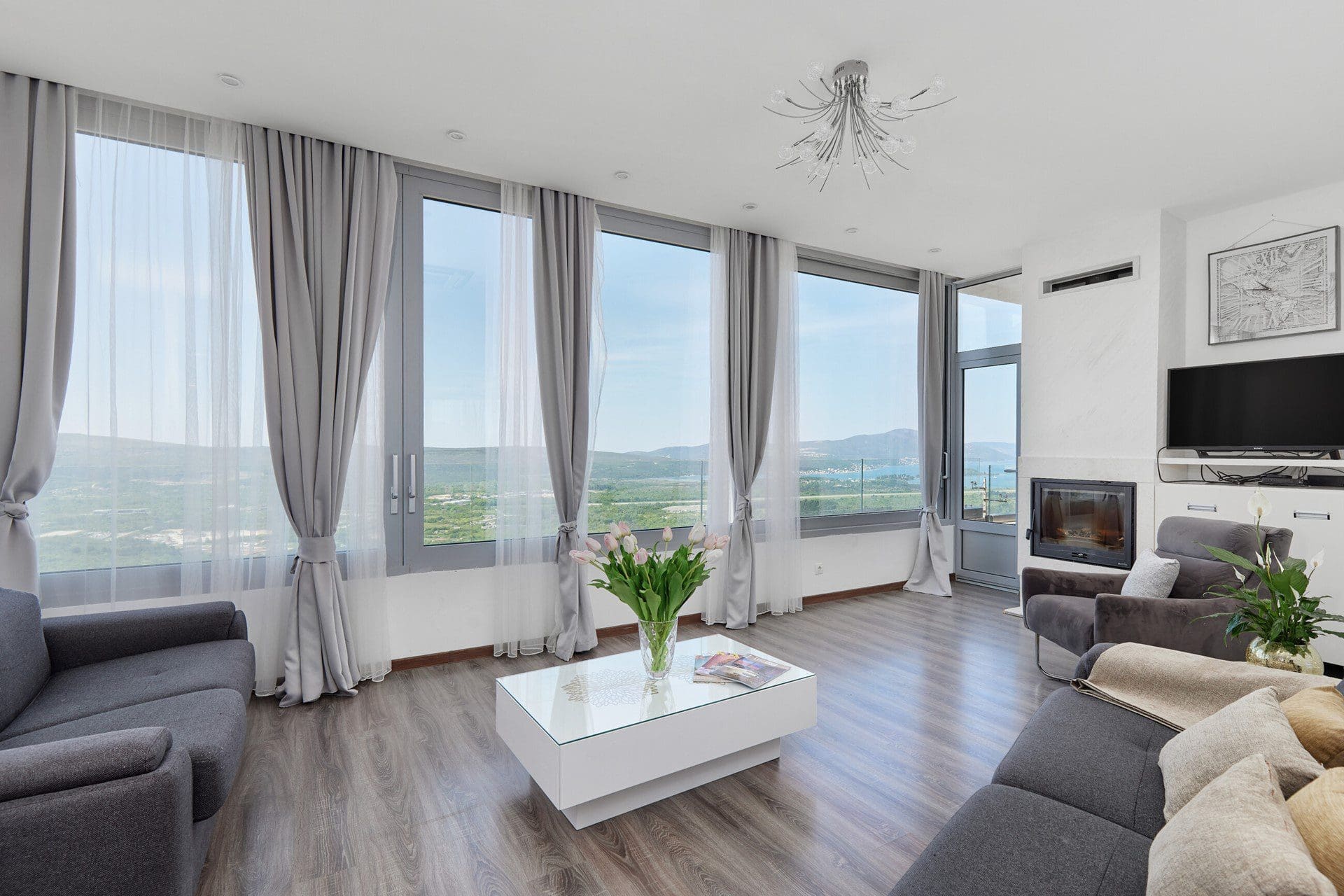 Luxurious Villa with Panoramic Views in Tivat — Montenegro