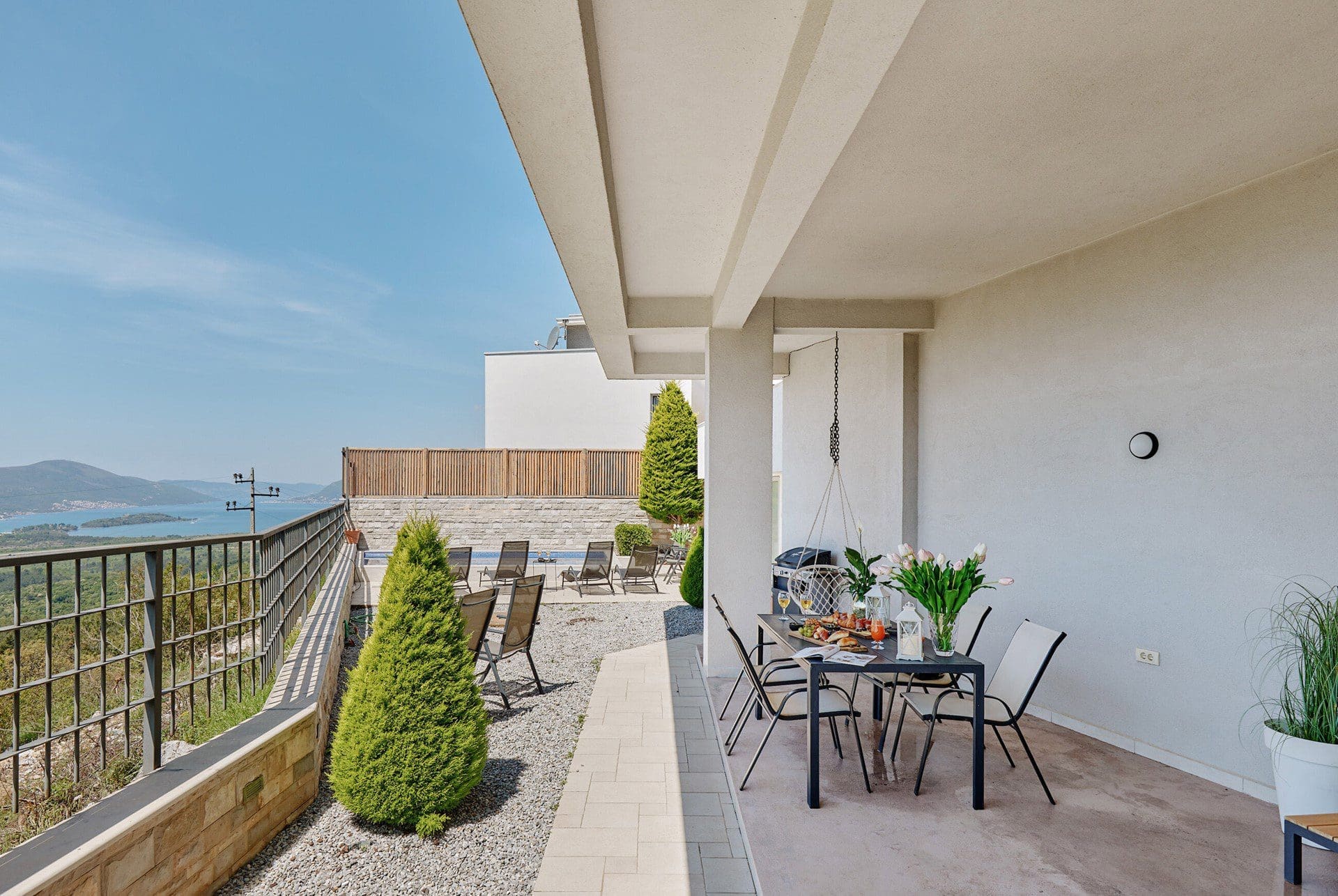 Luxurious Villa with Panoramic Views in Tivat — Montenegro