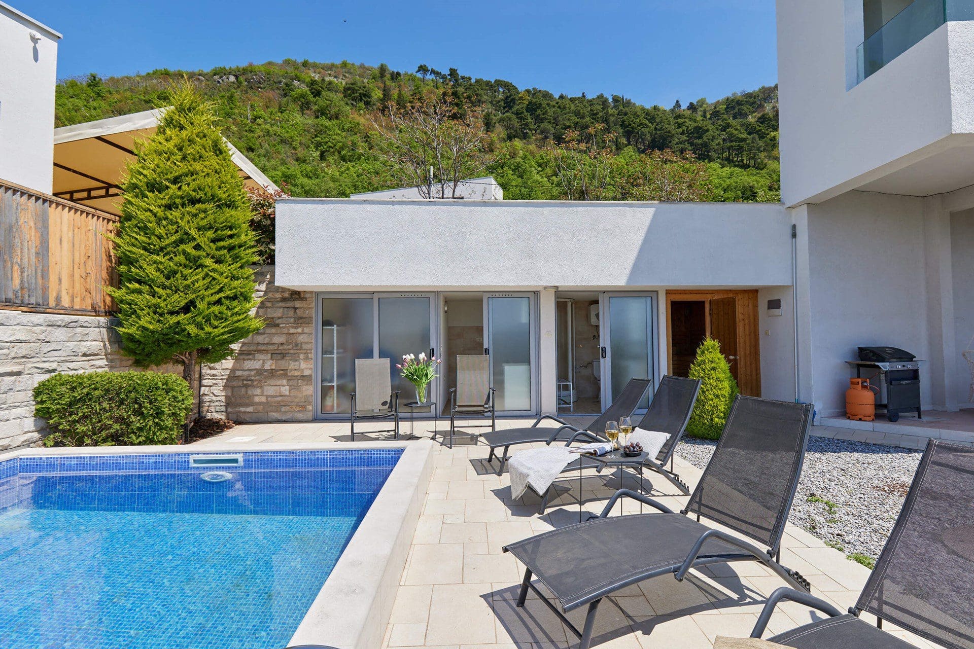 Luxurious Villa with Panoramic Views in Tivat — Montenegro
