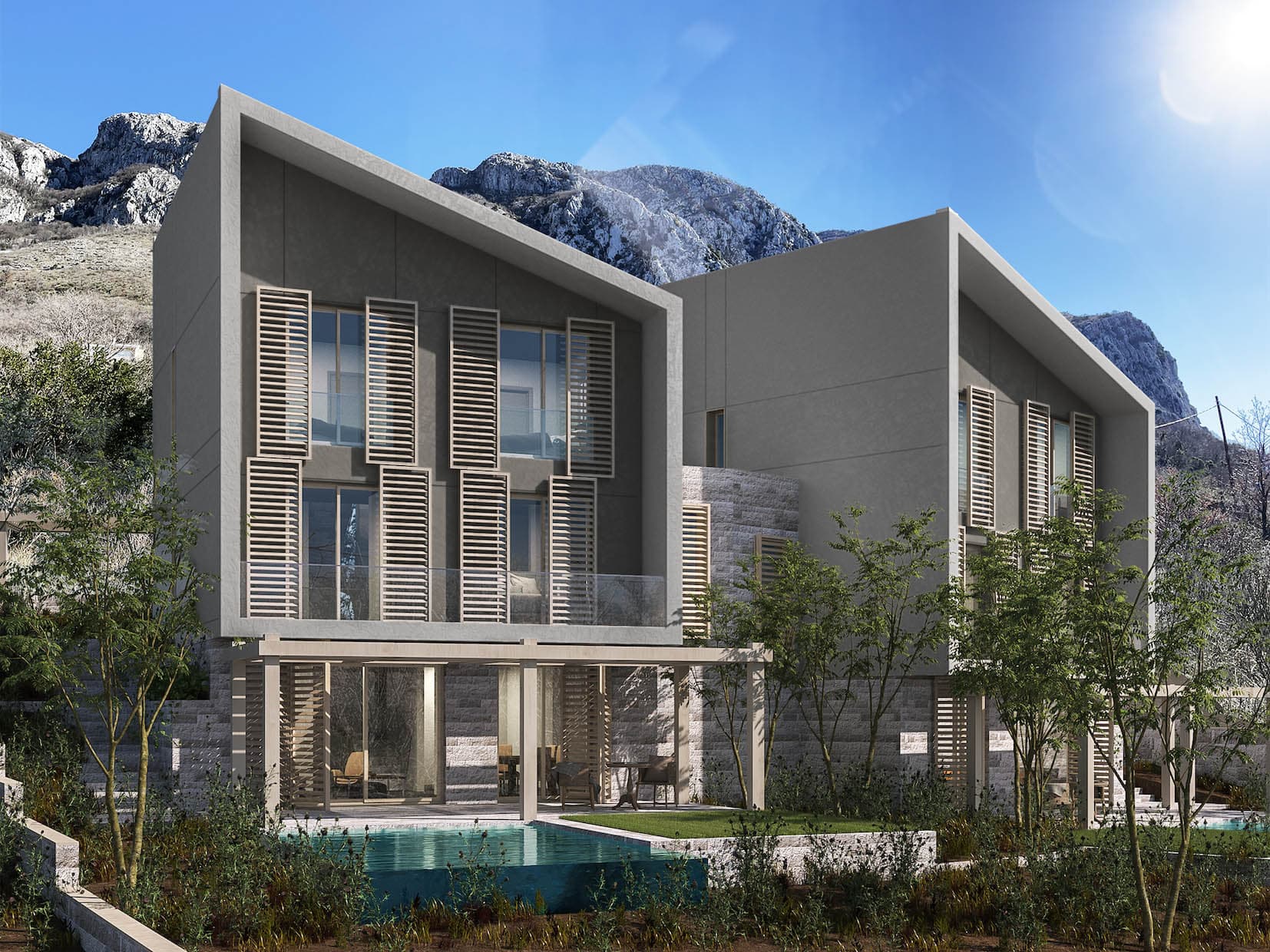 Budva - Blizikuce'de Satılık Yeni Villalar