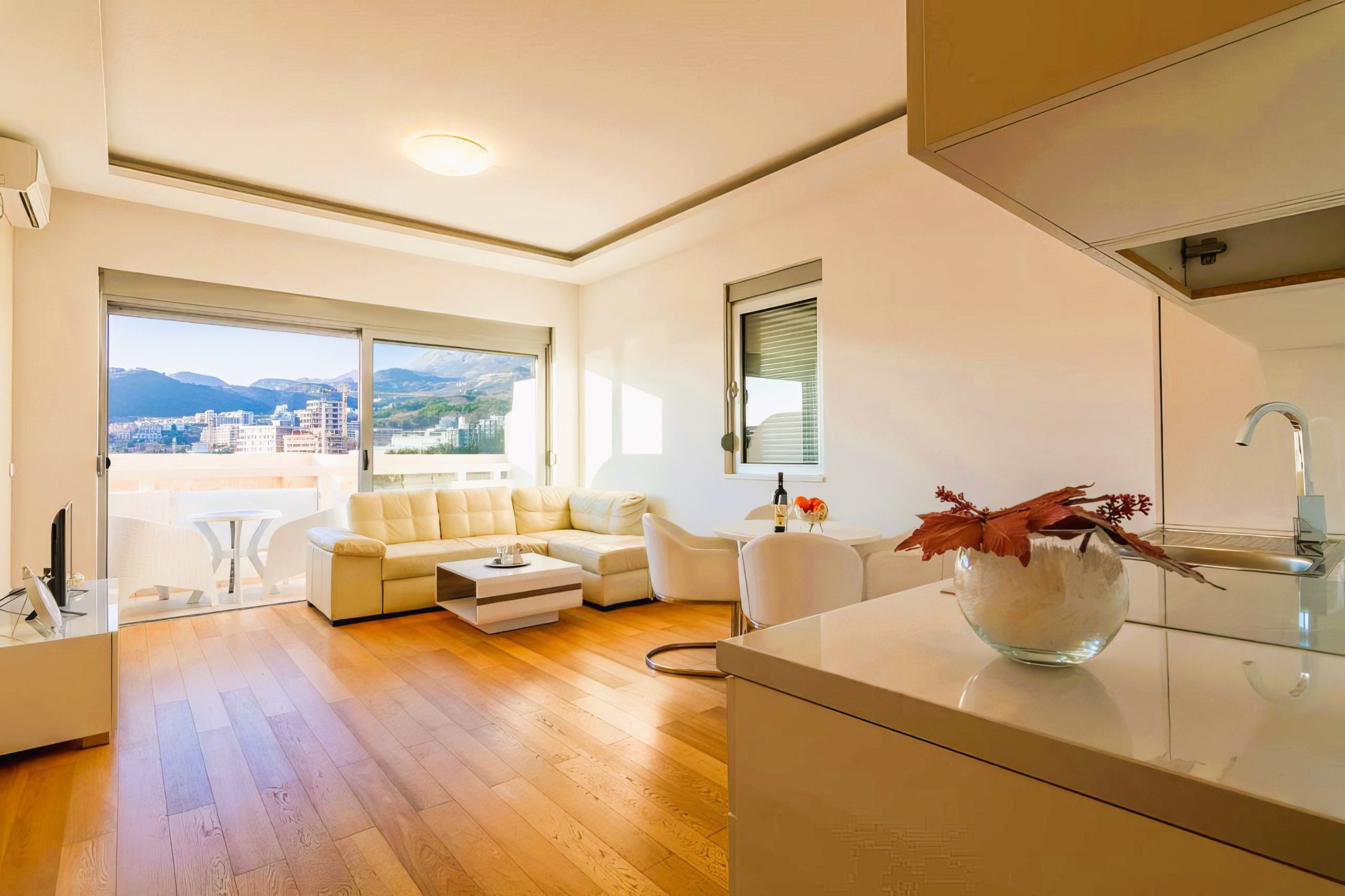 Spacious Beachfront Apartment in Rafailovici — Montenegro