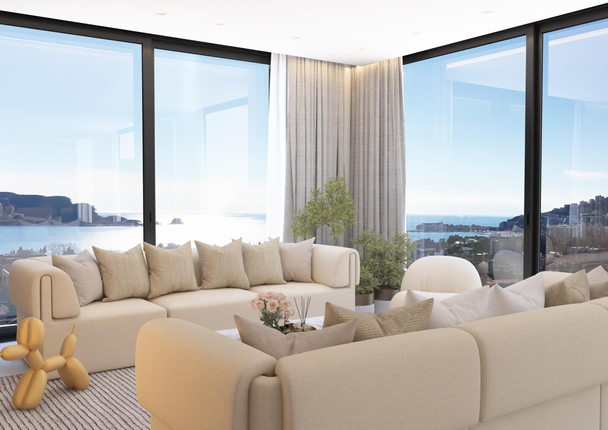 Luxurious Penthouse in Budva with Panoramic Views — Montenegro