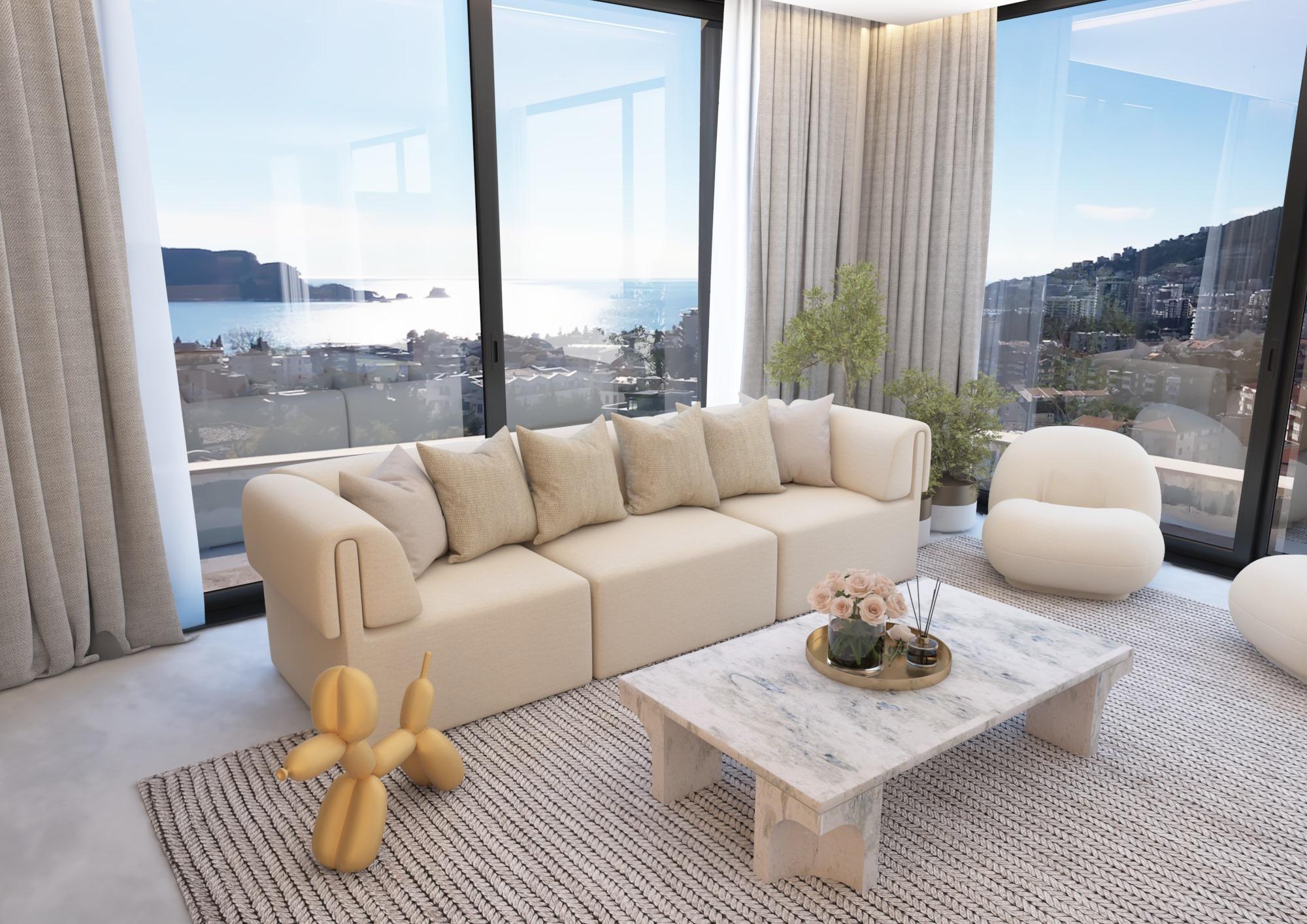 Luxurious Penthouse in Budva with Panoramic Views — Montenegro