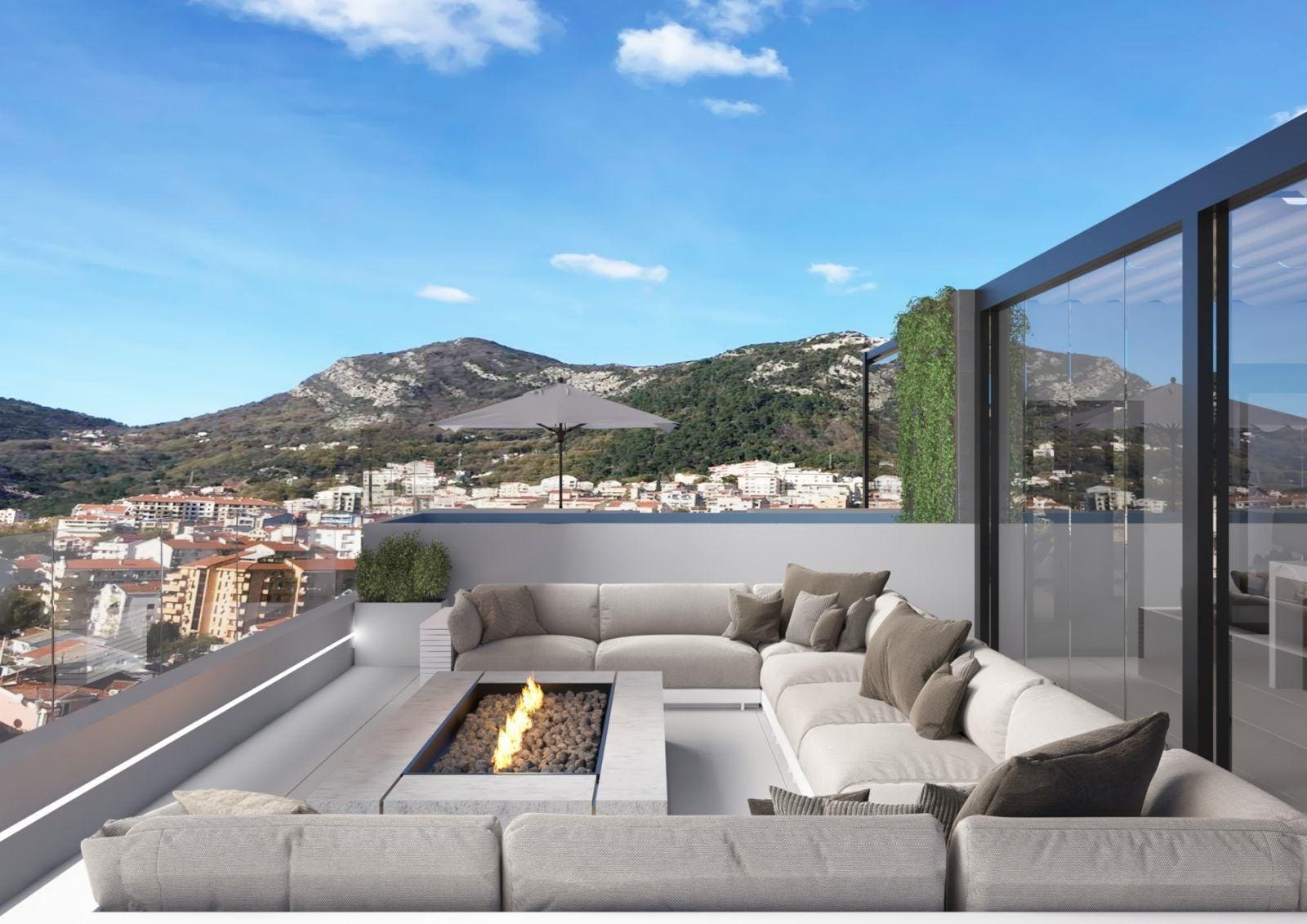 Luxurious Penthouse in Budva with Panoramic Views — Montenegro