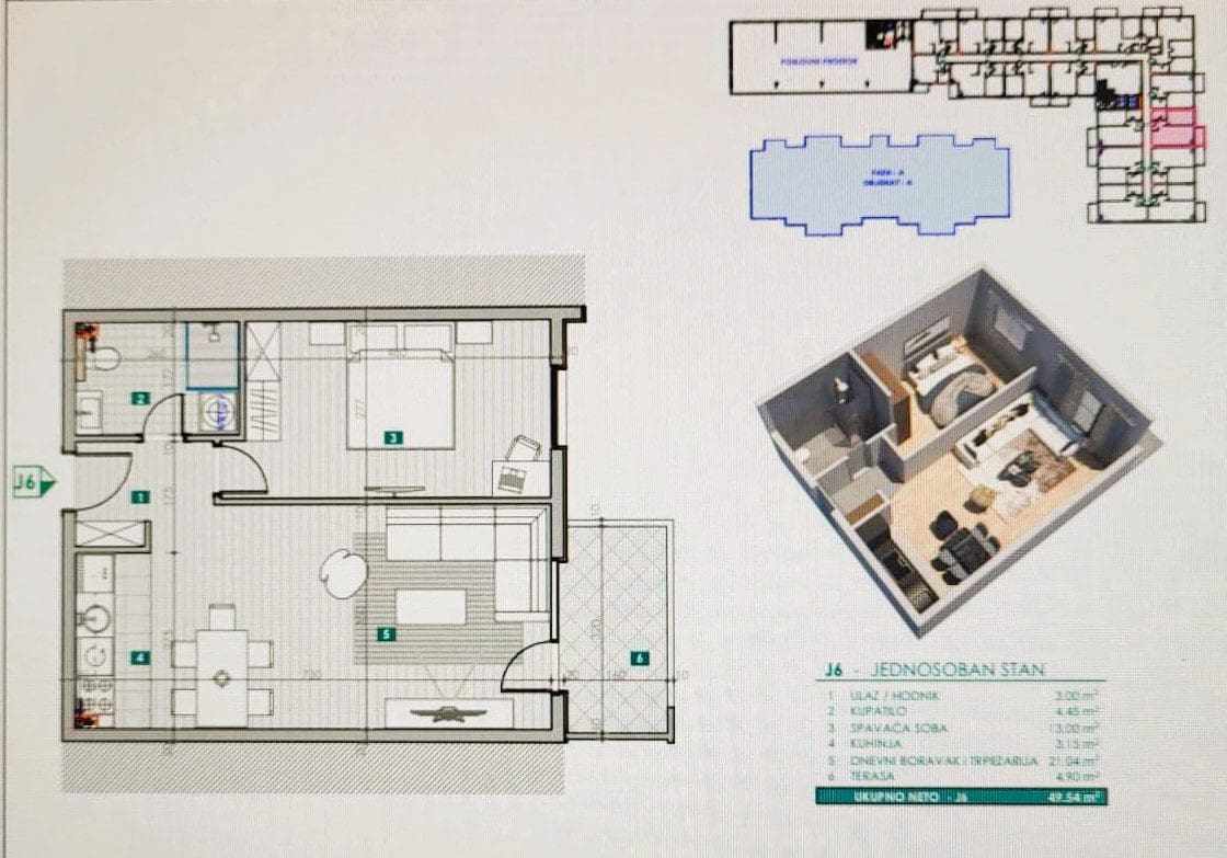 1-Bedroom Apartment for Sale in Bar, Montenegro