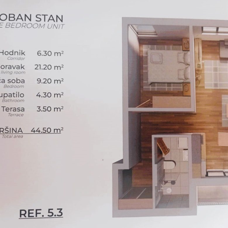 New 1-Bedroom Apartment for Sale in Bar — Montenegro