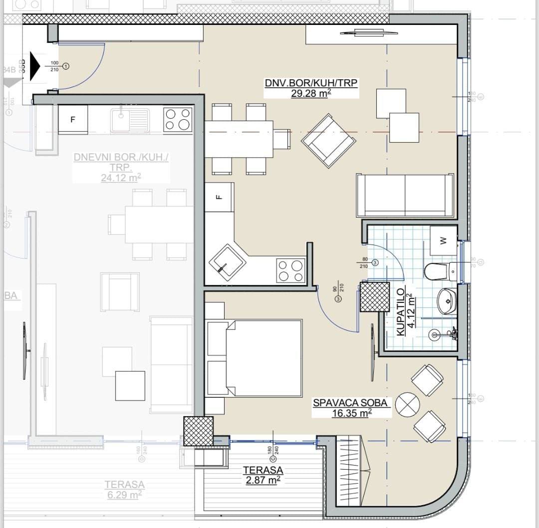 1-Bedroom Apartments for Sale in Bar, Montenegro