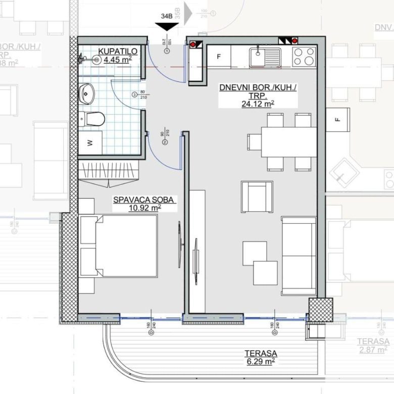 1-Bedroom Apartments for Sale in Bar, Montenegro