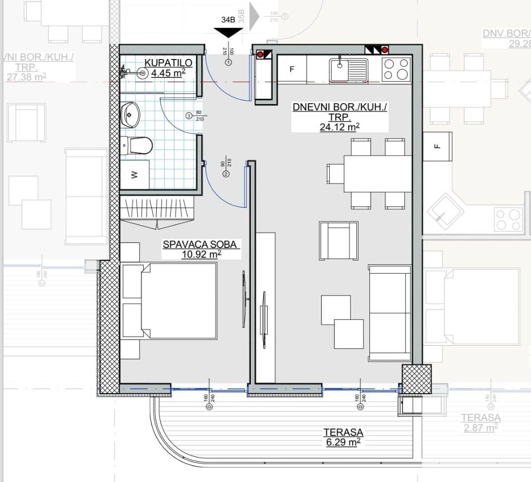1-Bedroom Apartments for Sale in Bar, Montenegro
