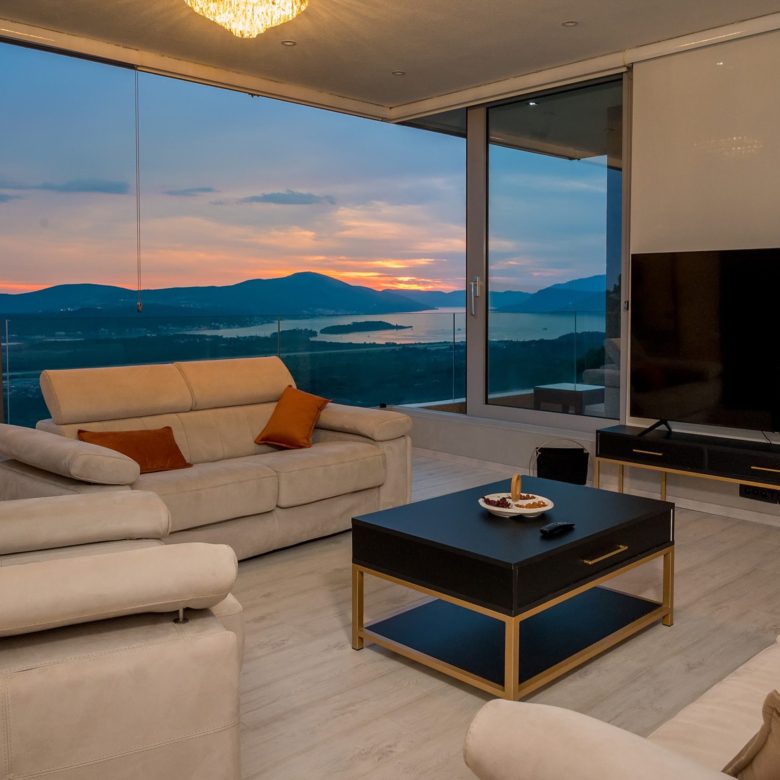 Stunning New Villa with Spectacular Views of Tivat Bay — Montenegro