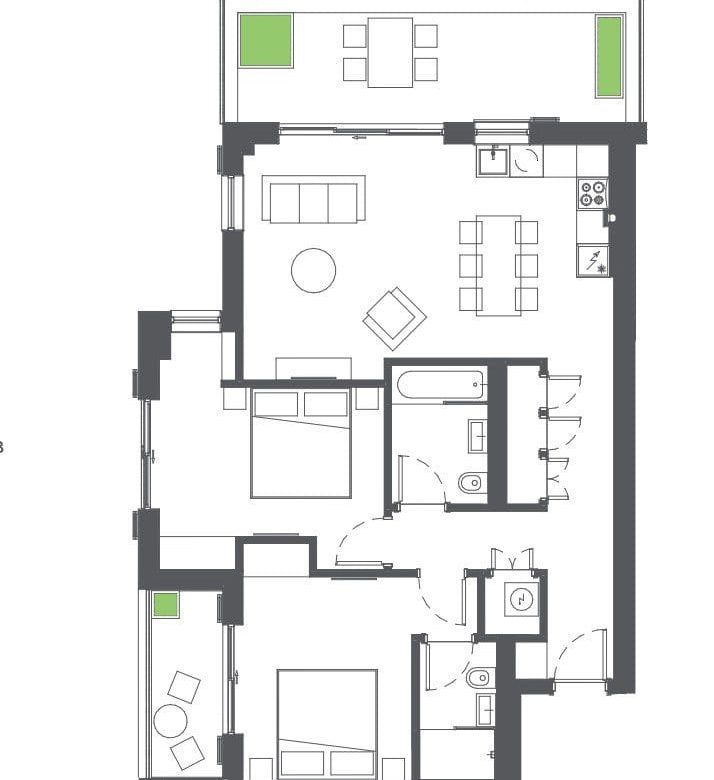 Stunning Two-Bedroom Apartment in Tivat — Montenegro