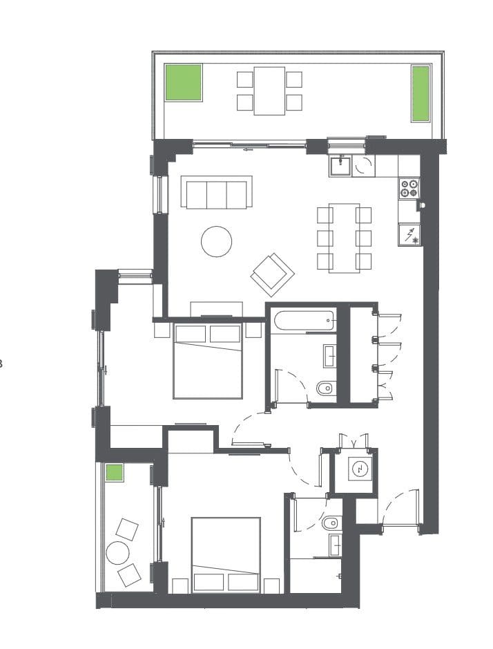 Stunning Two-Bedroom Apartment in Tivat — Montenegro