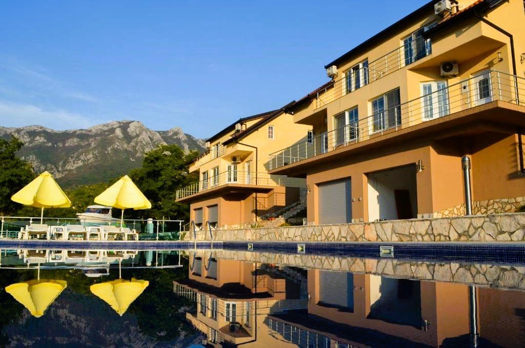 🌿 Townhouse for Sale in Bar-Zupci with Sea Views, Garden, Garage & Pool – Gated Community — Montenegro