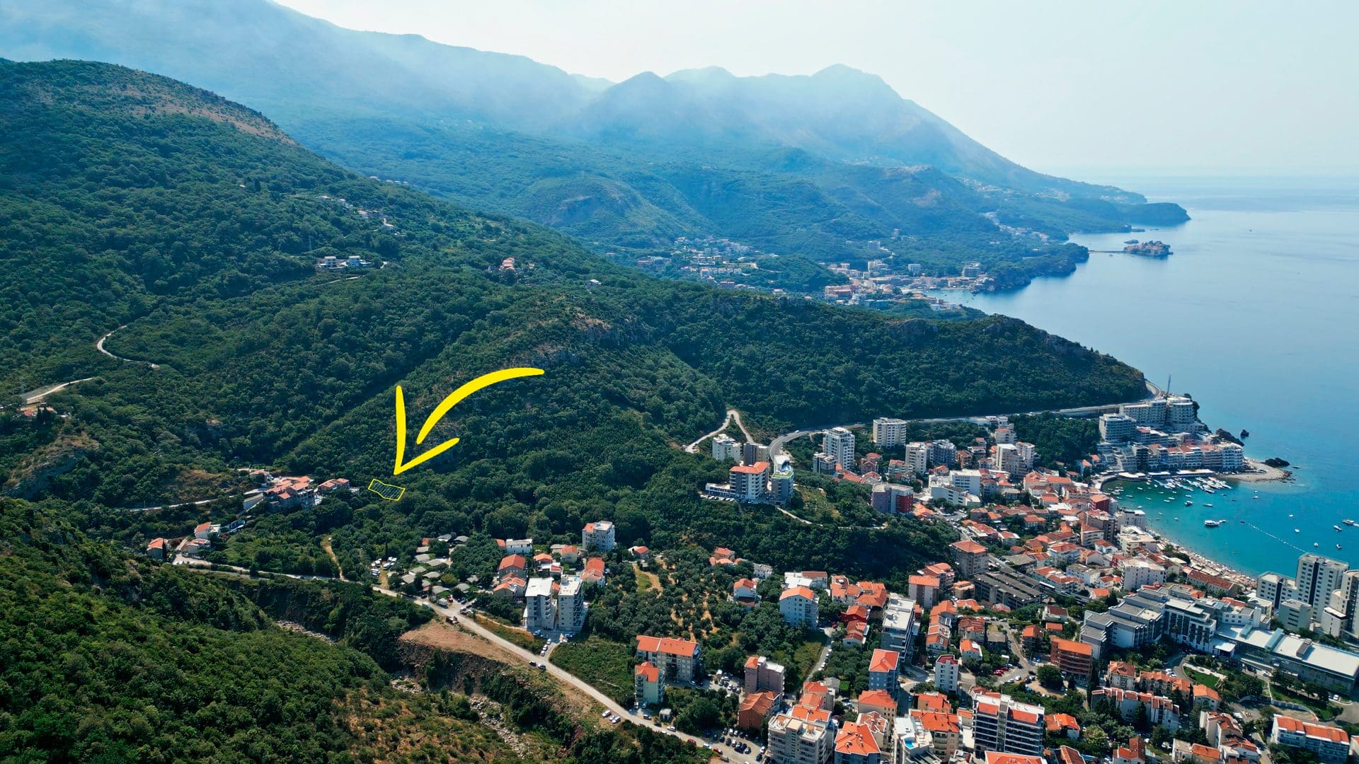 Land Plot for Sale in Bečići — Becici