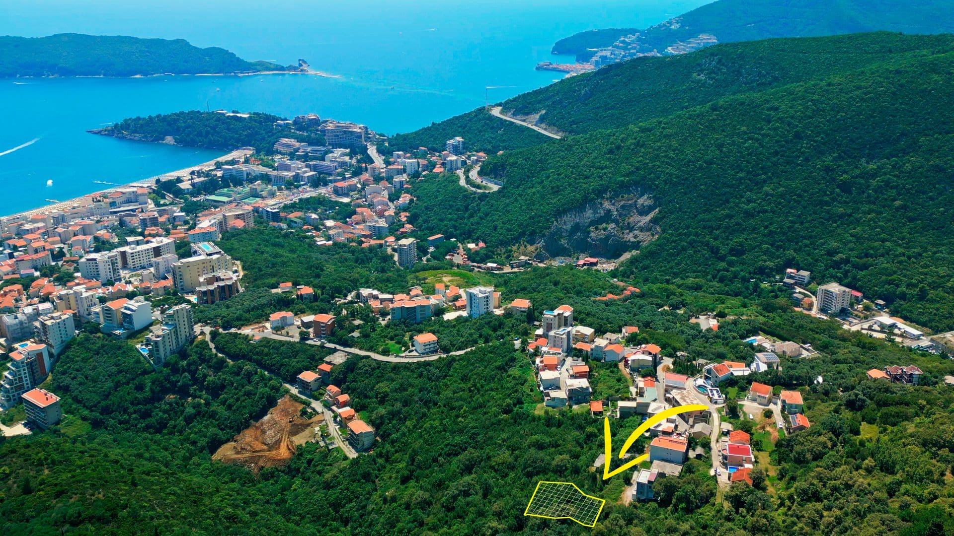 Land Plot for Sale in Bečići — Becici