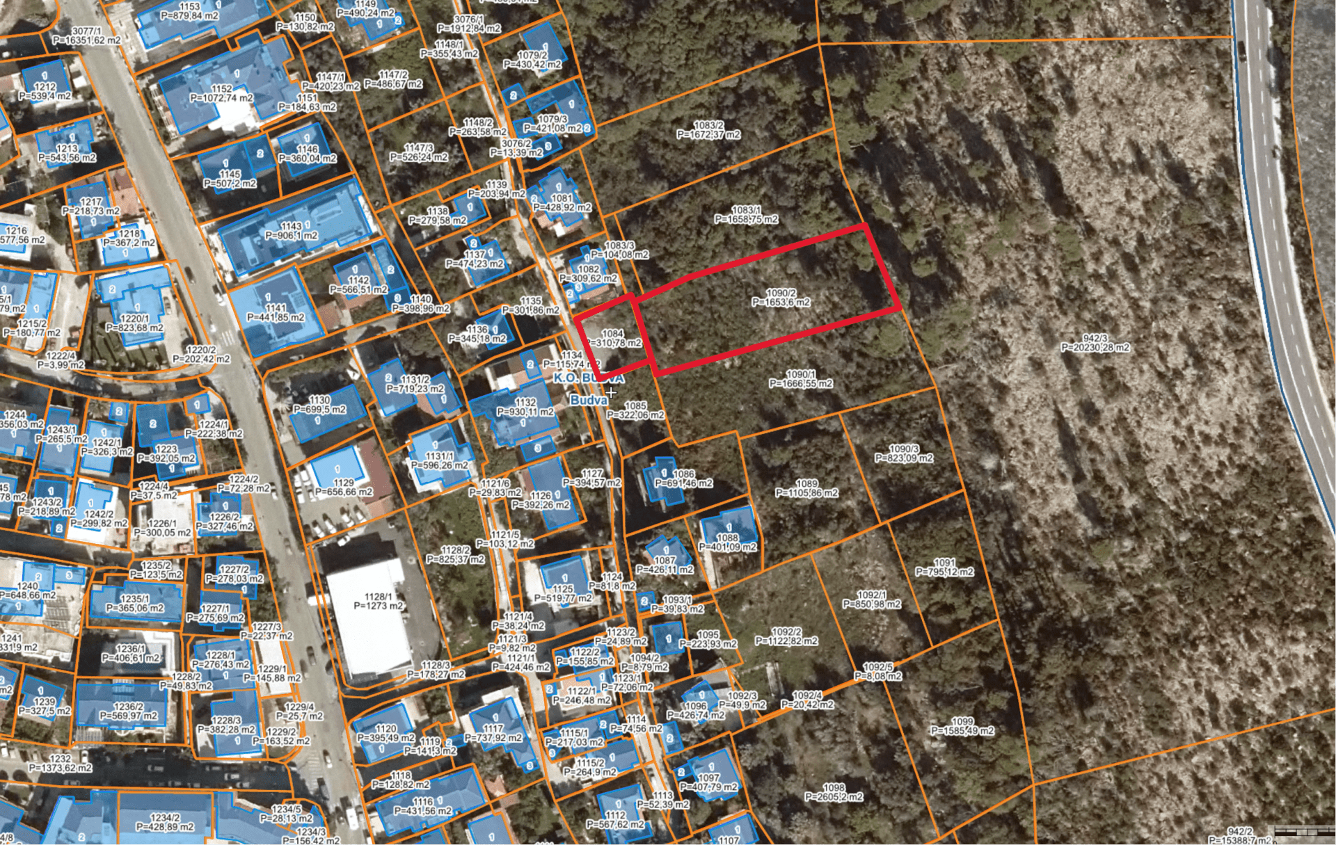 🌅 Land for Sale in Budva – Prime Development Plots in Podkošljun — Budva