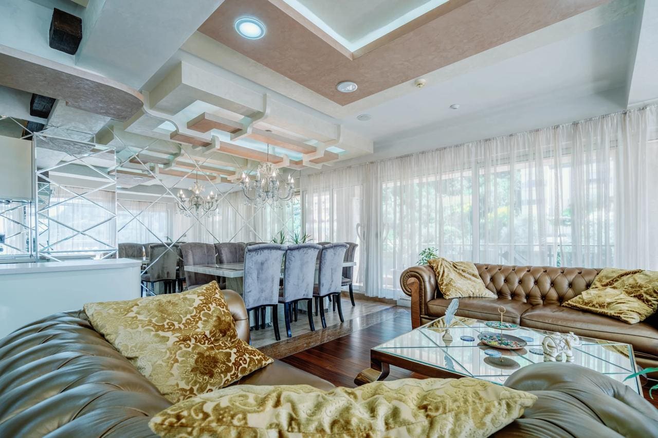 Penthouse for Sale in Budva – Luxury Rooftop Villa with Pool & Sea View — Montenegro