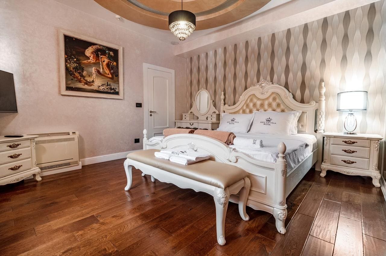 Penthouse for Sale in Budva – Luxury Rooftop Villa with Pool & Sea View — Montenegro