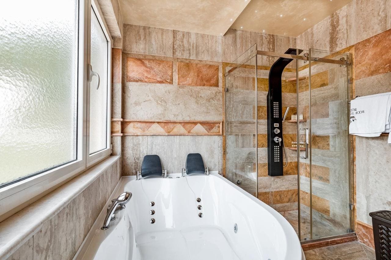 Penthouse for Sale in Budva – Luxury Rooftop Villa with Pool & Sea View — Montenegro