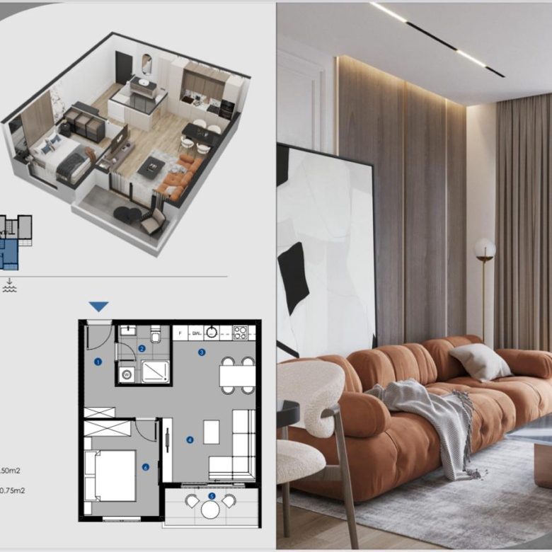 🏡 Modern Apartment in Dobra Voda Montenegro – 47.7m²