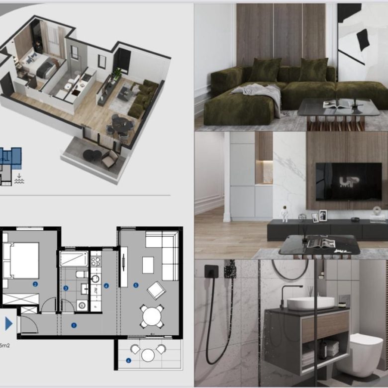 🏡 New Apartment in Dobra Voda Montenegro – 54m² — Montenegro