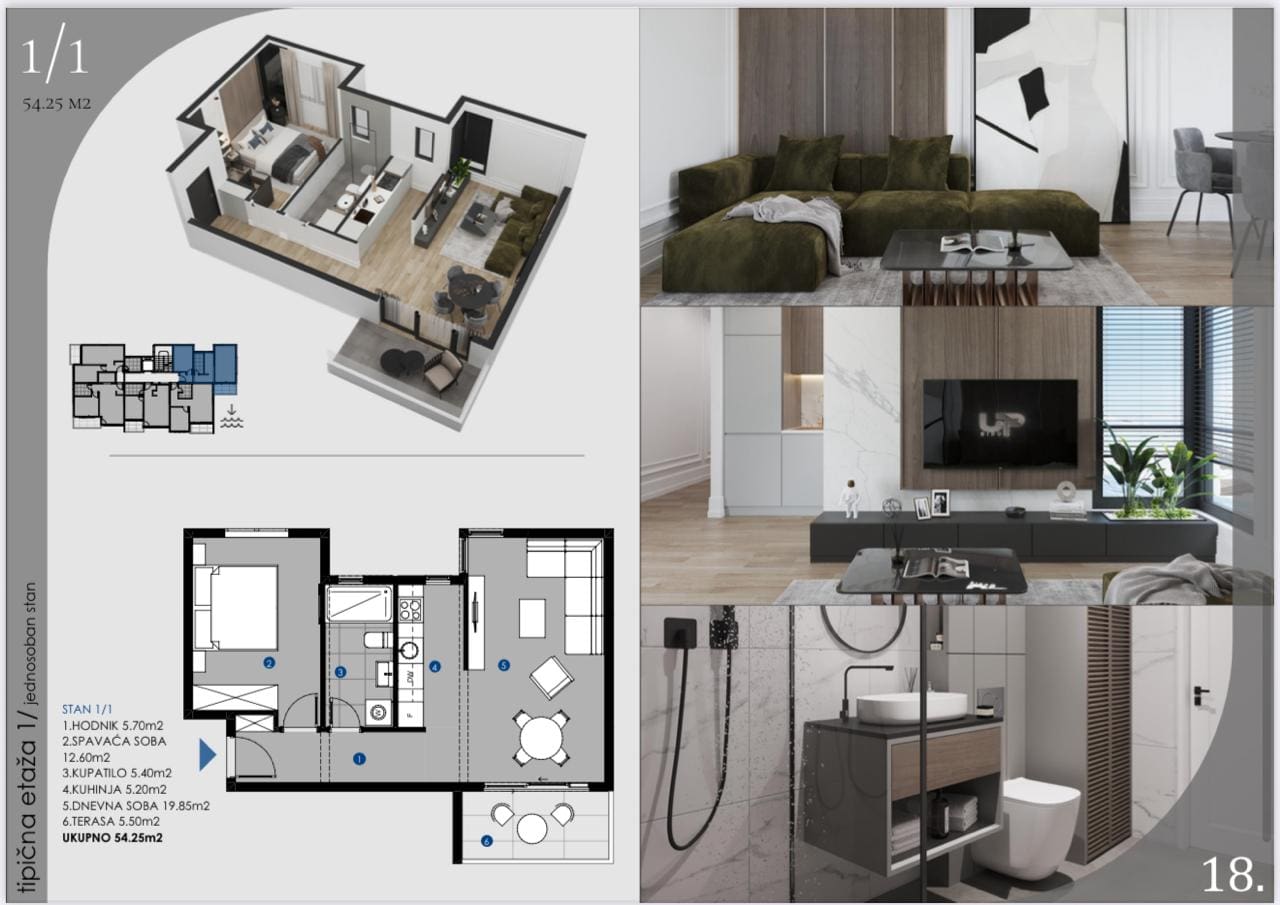 🏡 New Apartment in Dobra Voda Montenegro – 54m² — Montenegro
