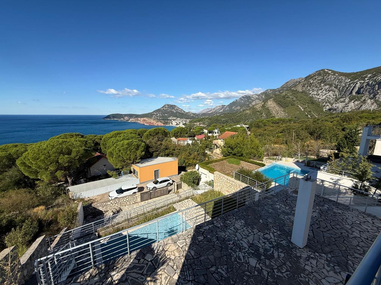 Bar Ratac House with Panoramic Sea View – 150 m², Pool & Parking — Montenegro