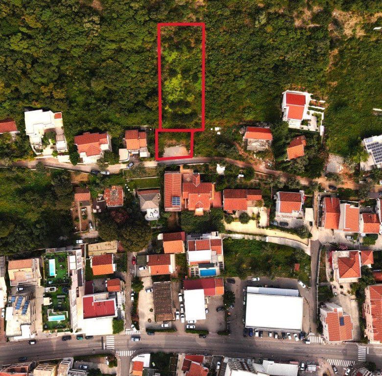 Land Parcel with Sea View in Budva – 1,967 m² Prime Plot — Budva