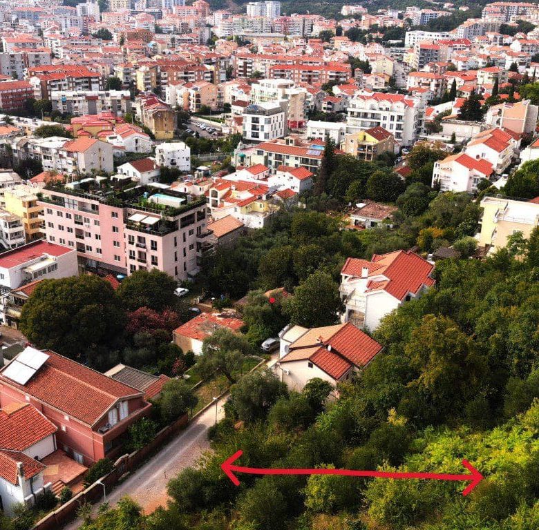Land Parcel with Sea View in Budva – 1,967 m² Prime Plot — Budva