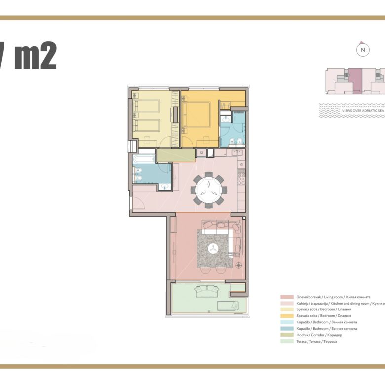 Luxury Seafront Apartments in Rafailovici – 107–136 m² Dream Homes — Montenegro