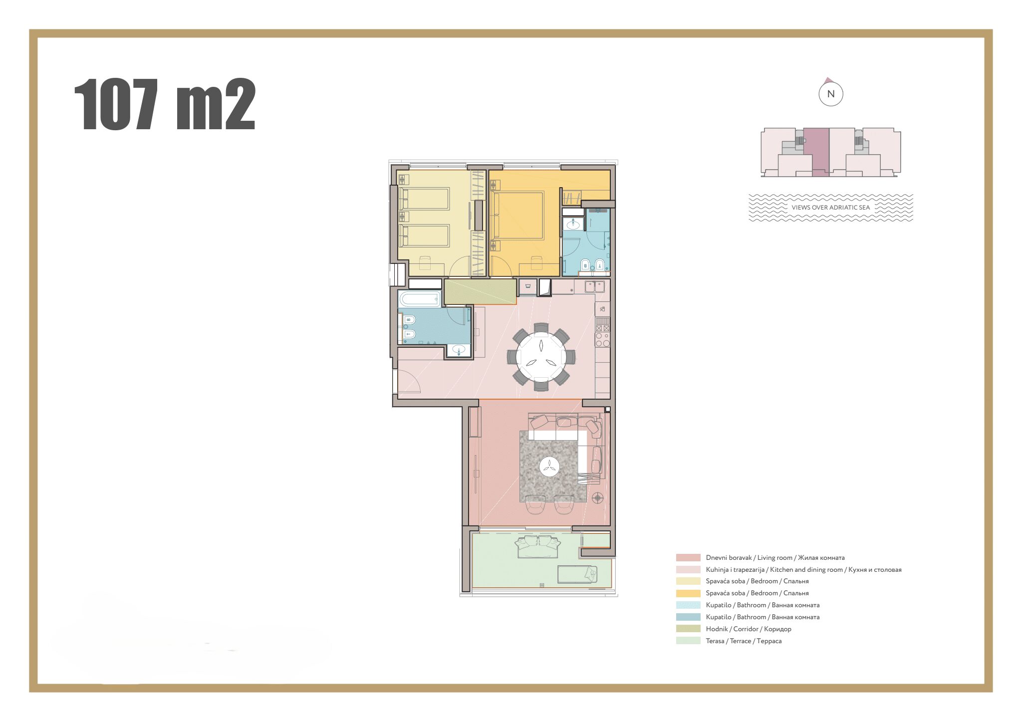 Luxury Seafront Apartments in Rafailovici – 107–136 m² Dream Homes — Montenegro