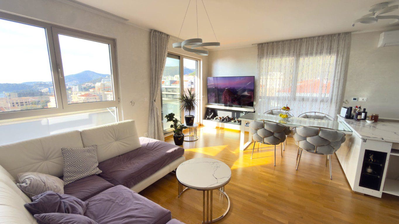 🏡Розкішний пентхаус із видом на море в Бечичі – 463 м² з терасою — Чорногорія