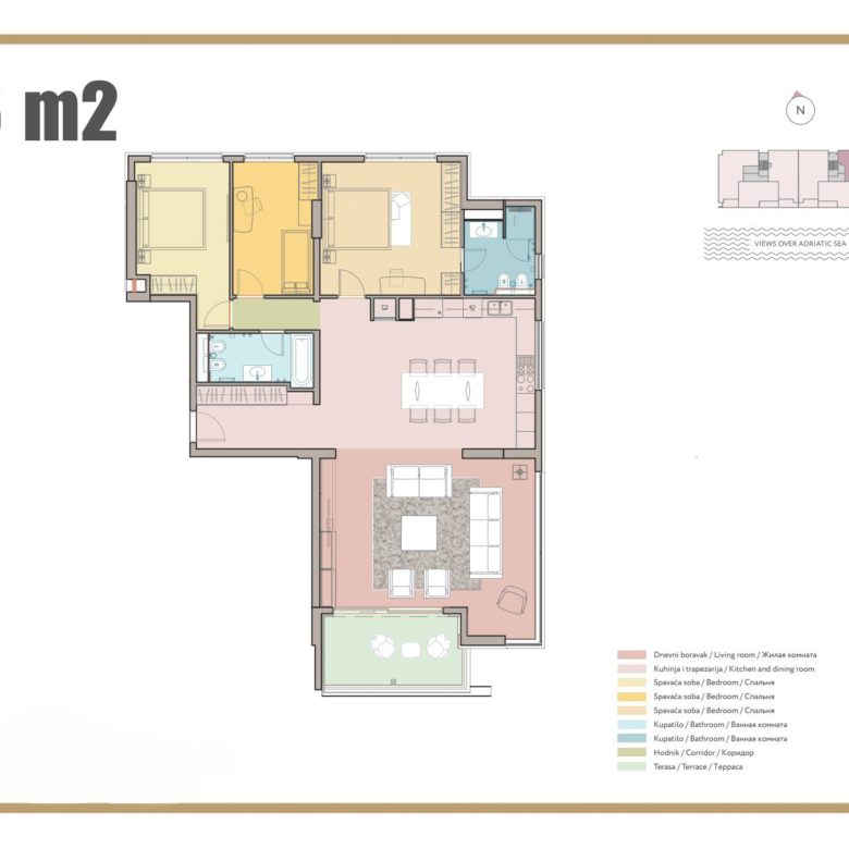 Luxury Seafront Apartments in Rafailovici – 107–136 m² Dream Homes — Montenegro