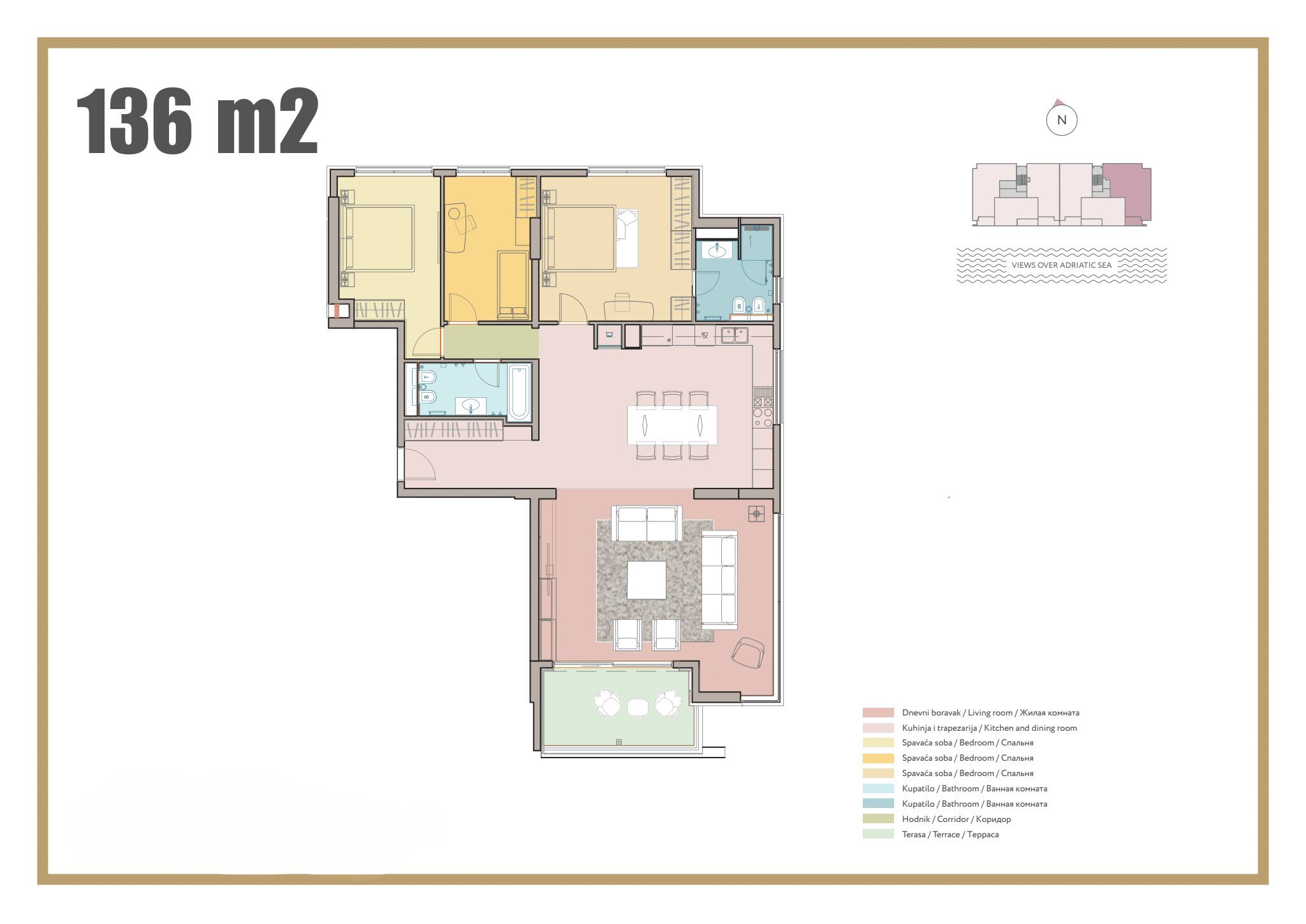 Luxury Seafront Apartments in Rafailovici – 107–136 m² Dream Homes — Montenegro