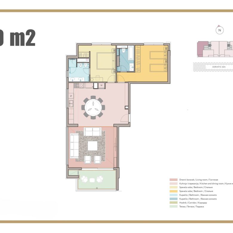 Luxury Seafront Apartments in Rafailovici – 107–136 m² Dream Homes — Montenegro