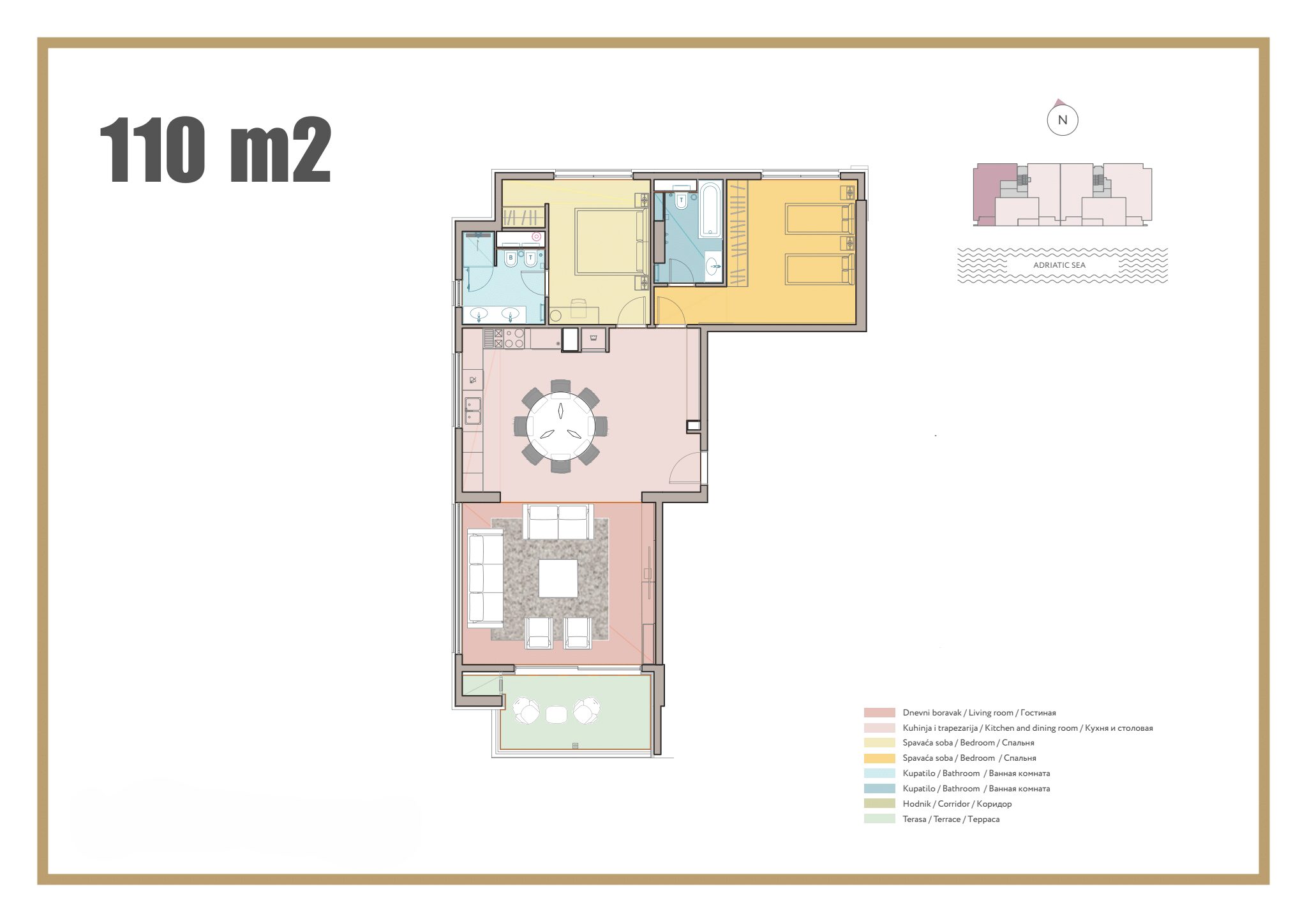 Luxury Seafront Apartments in Rafailovici – 107–136 m² Dream Homes — Montenegro