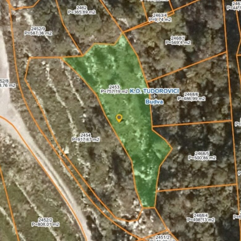 Building Land in Tudorovići Budva – 1,388 m² Premium Plot — Budva