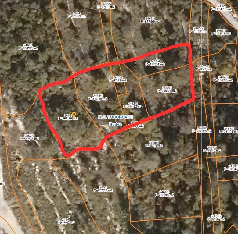 Sea View Land in Tudorovići Budva – 1,262 m² Prime Plot — Budva